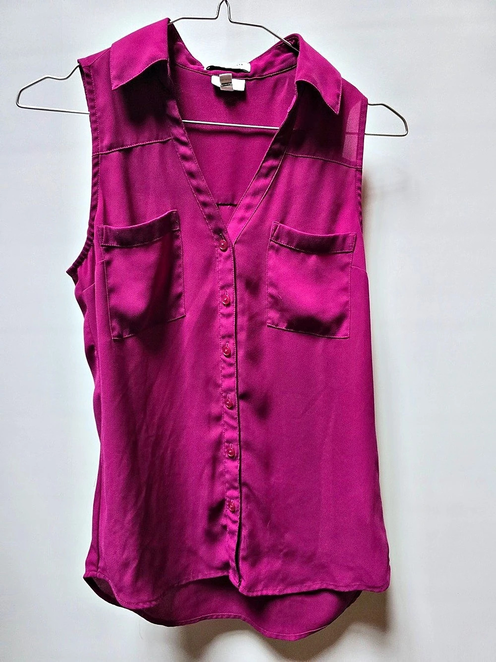 Express Portofino Sleeveless Shirt Pink XXS